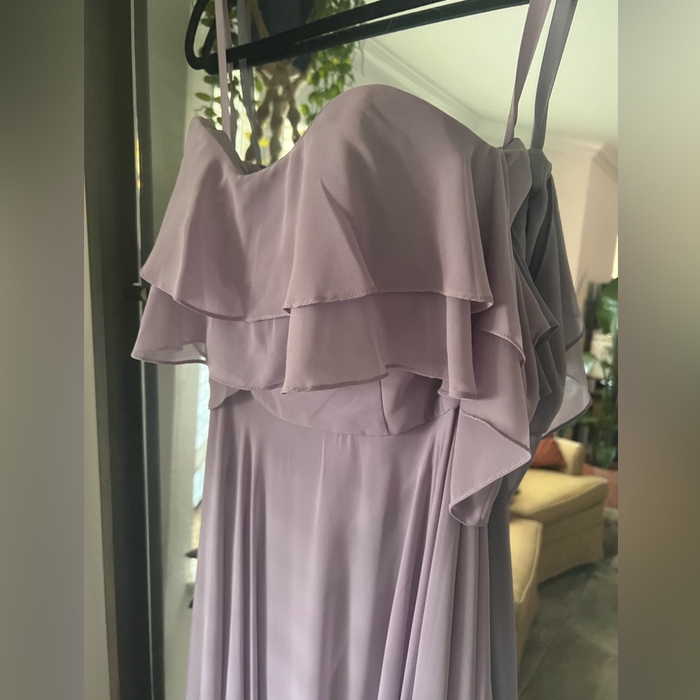 “Allison” Kennedy Blue Bridesmaid Dress: French Lilac Color, Size 0